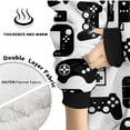 thumbnail image 4 of BlessLiving Wearable Blanket Hoodie for Kids, Oversized Sherpa Fleece Sweatshirt Blanket, 60x40", 4 of 8