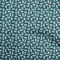 thumbnail image 1 of oneOone Viscose Jersey Teal Blue Fabric Animal Sewing Craft Projects Fabric Prints By Yard 60 Inch Wide, 1 of 5