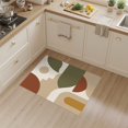 thumbnail image 2 of ODIKA 3'x5' Washable Area Rug Non-Slip, Flatweave, Easy Care Earthy Geometric Abstract Design Modern Shapes with Bold Minimalist Style for Hallway, Laundry Room, 2 of 7
