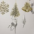 thumbnail image 5 of Christmas Decoration Deer Pendant Electroplating Plastic Xmas Tree Elk Ornaments New Year 2023 Noel Home Decor Navidad 2024 Gift, 5 of 5