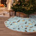thumbnail image 5 of Fotbe Cartoon Doodle Puppy Pattern Christmas Tree Skirt, Tree Skirts Plush Christmas Decorations, Christmas Tree Skirts Xmas Decorations Holiday Party Decor-48", 5 of 6