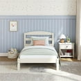 thumbnail image 4 of Better Homes & Gardens Leighton Kids Twin Size Bed, Wood Platform Bed Frame, Off-White, 4 of 12