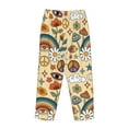 thumbnail image 5 of Bingfone Pajamas For Women,70s Hippie Style Pajama Pants With Pockets-Medium, 5 of 9