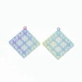 thumbnail image 2 of U8MO 5/10pcs 201 Stainless Steel Filigree Pendants Colorful Dangle Charms DIY Earring-Rhombus-5pcs, 2 of 2