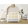 thumbnail image 2 of Simmons Kids Theo 6-in-1 Convertible Crib - Greenguard Gold Certified, Bianca White/Textured Almond, 2 of 12