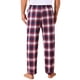 thumbnail image 3 of Pantalones de dormir para hombres INSPIRE CHIC con cintura elástica y cordón, pantalones de pijama informales de cuadros, 30 Rojo, 3 of 6