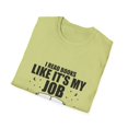 thumbnail image 4 of Novelty Read Books Like My Job Bibliothec Library Lover Hilarious Bookworm Reader Studying Researching Fan Unisex Softstyle T-Shirt, 4 of 4