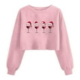 thumbnail image 2 of Fall Fashion Must Haves Womens Long Sleeve Holiday Round Neck Festive Christmas Pullover Sweatshirt Top Women Fall Clothes, 2 of 5