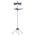 thumbnail image 1 of SONGMICS 2-Tier Clothes Drying Rack, 72-Inch Folding Laundry Drying Rack with 3 Rotatable Arms for Hangers, 24 Clips, Stainless Steel, for 27 Pieces of Clothes, Blue and Silver, 1 of 4