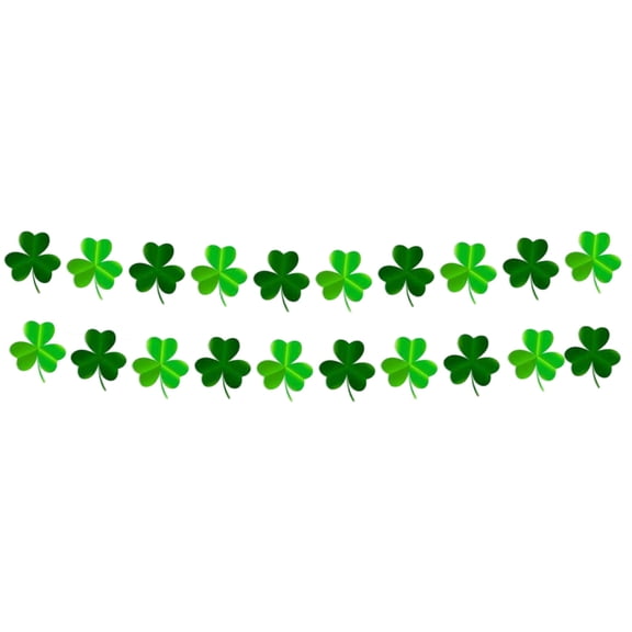 Deeceymbur 20 Pcs St Patricks Day Party Set Disposable Paper Plates Napkins Cups Clover Design Green Themed Tableware