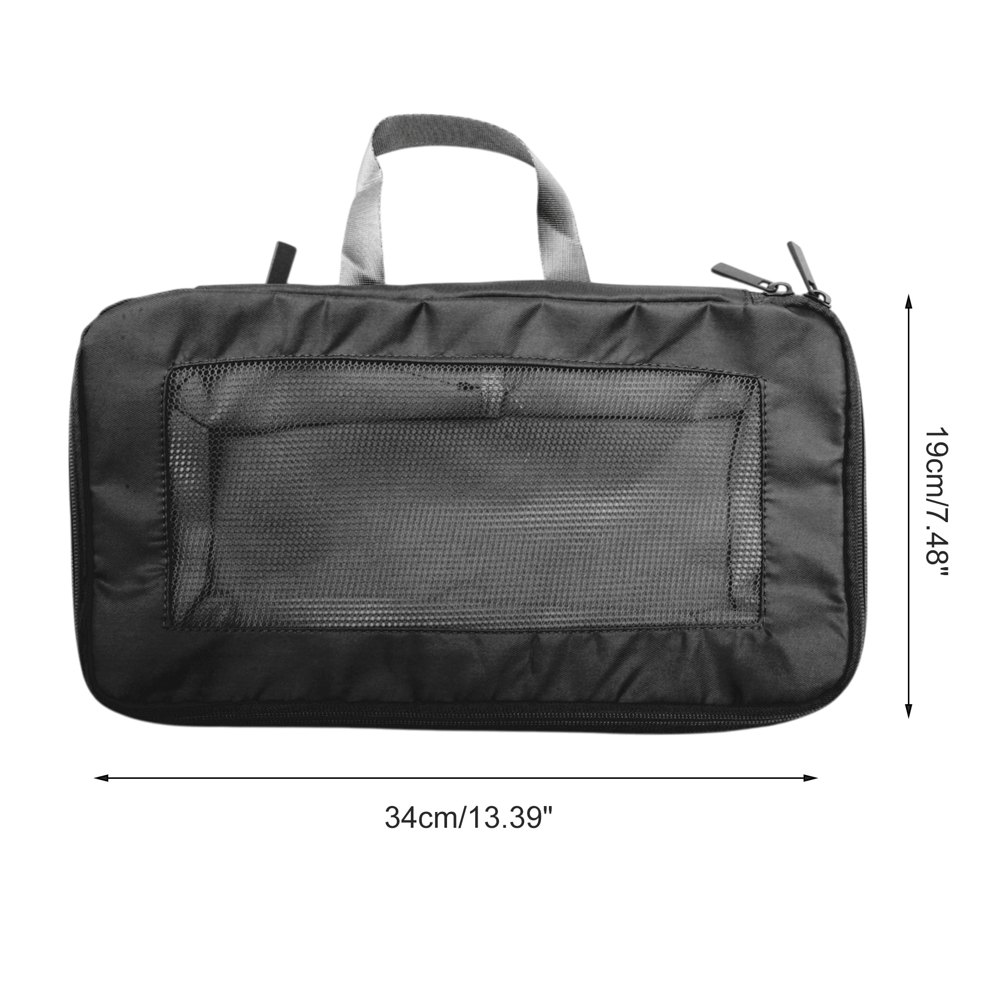 Unique Bargains Portable Packing Cube 1pc Organizer Black 13.39"x4.72"x7.48"