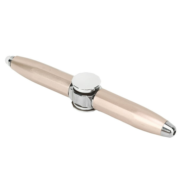 Fingertip Luminoso Gyro Bolete Pen, Bolígrafo Escritura Con Luz LED, Herramienta Escritura Inquietante Multifunción Para Liberar La Descompresión Estrés