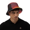 thumbnail image 4 of Fotbe Sunset Western Desert Cowboy Sombrero Tipo Pescador con Estampado – Sombrero de Sol de Algodón de Moda para Playa, Golf, Pesca, 4 of 6