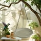 thumbnail image 1 of Comedero y bebedero para pájaros colgante, bandeja para baño de pájaros para jardín, decoración para el hogar Beige, 1 of 8