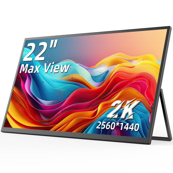 UPERFECT 22Inch Computer Monitor 2560*1440 2K Portable  Laptop Monitor Extender