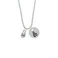 thumbnail image 2 of Delight Jewelry Silvertone Mini Skull Silvertone Script Initial Disc - & - Charm Necklace, 20"+3", 2 of 4