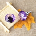 thumbnail image 7 of Unique Bargains 30mm Clear Crystal Glass Diamond Shape Drawer Knobs Cabinet Pull Handle New Purple 10Pcs, 7 of 7