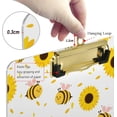thumbnail image 3 of FMSHPON Cute Sunflower Bee Pattern Clipboard Hardboard Wood Nursing Clip Board and Pull for Standard A4 Letter 13x9 inches, 3 of 6
