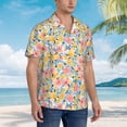 thumbnail image 5 of Haiem Watercolor Wildflowers Printed Hawaiian Shirt for Men - Men’s Casual Beach Summer Shirts - Stretch Fabric with Modern Fit-Small, 5 of 9