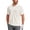 White, variant on Puli Men's Short Sleeve Stand Collar Golf Polo 3-Snap 4-Way Stretch Moisture-Wicking Quick Dry
