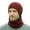 Wine Red, variant on SPRING PARK 2Pcs/Set Men Winter Knitted Outdoor Soft Plush Lining Beanie Hat Cap + Scarf Neck Warmer Set