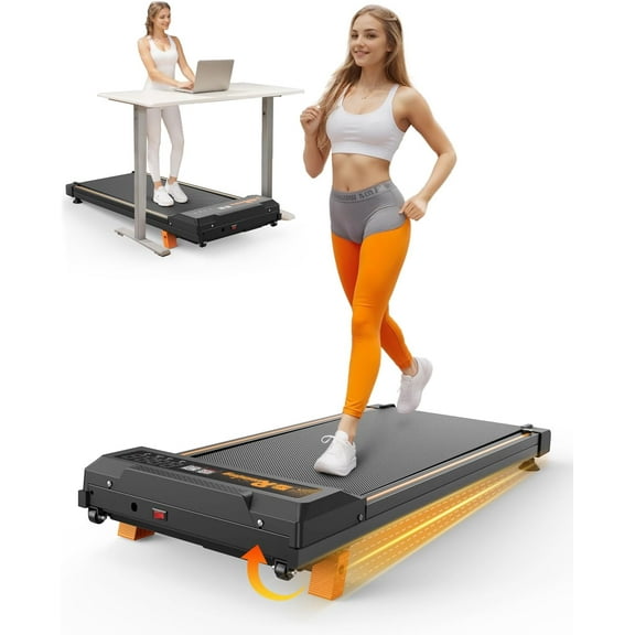 SUWU Walking Pad Running Machine Walking Machine for Home Under Desk Treadmill with LED Display and 12 Preset Programs 2.25HP Portable Treadmill Jogging Machine for Office Small Space