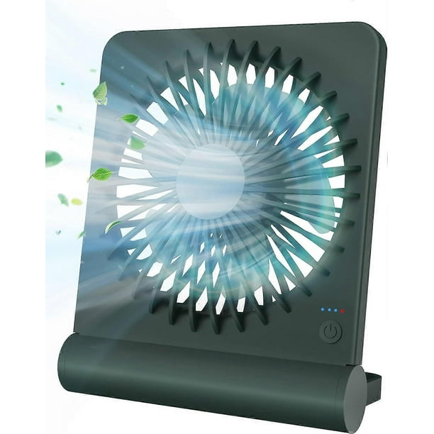 Desk Fan, Small But Powerful, Portable Fan Battery Operated, 220 Tilt Folding Ultra Quiet Person Mini Fan, Strong Wind, 3 Speed Adjustable For Home Of