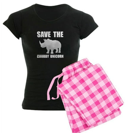 

CafePress - Chubby Unicorn Rhino Pajamas - Women s Dark Pajamas