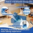 thumbnail image 2 of Note Template Storage Box Holder, Desktop Note Organizer for Post-its & Stationery, Multi-functional Desktop Organizer Case, Topliu, 2 of 6