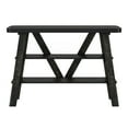 thumbnail image 2 of Wicks 2-Shelf Wood Reclaimed Black Oak Console Table, 2 of 7