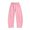Pink, variant on CPNG Girls Curved Barrel Sweatpants Solid Color Wide Leg Elastic High Waist Casual Pants Loose Street Style Jogger Pants