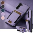 thumbnail image 6 of ELEHOLD Case for Samsung Galaxy S23 Plus, PU Leather Wallet Case with Card Slot & Kickstand & Magnetic Closure for Women Men,Purple, 6 of 6