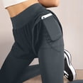 thumbnail image 4 of QHFBli Women's 2 in 1 Yoga Leggings with Shorts High Waist Tummy Control Side Pockets for Outdoor Exercise Leggings, 4 of 6