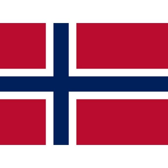 Norway Flag Decal Sticker - 6 inches wide