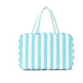 thumbnail image 2 of Four Layer Striped Toiletry Bag with Wet and Dry Separation, Large Capacity Travel Cosmetic Makeup Organizer, Waterproof Polyester, 28 x 19 x 7 cm, Multicolor, 2 of 8