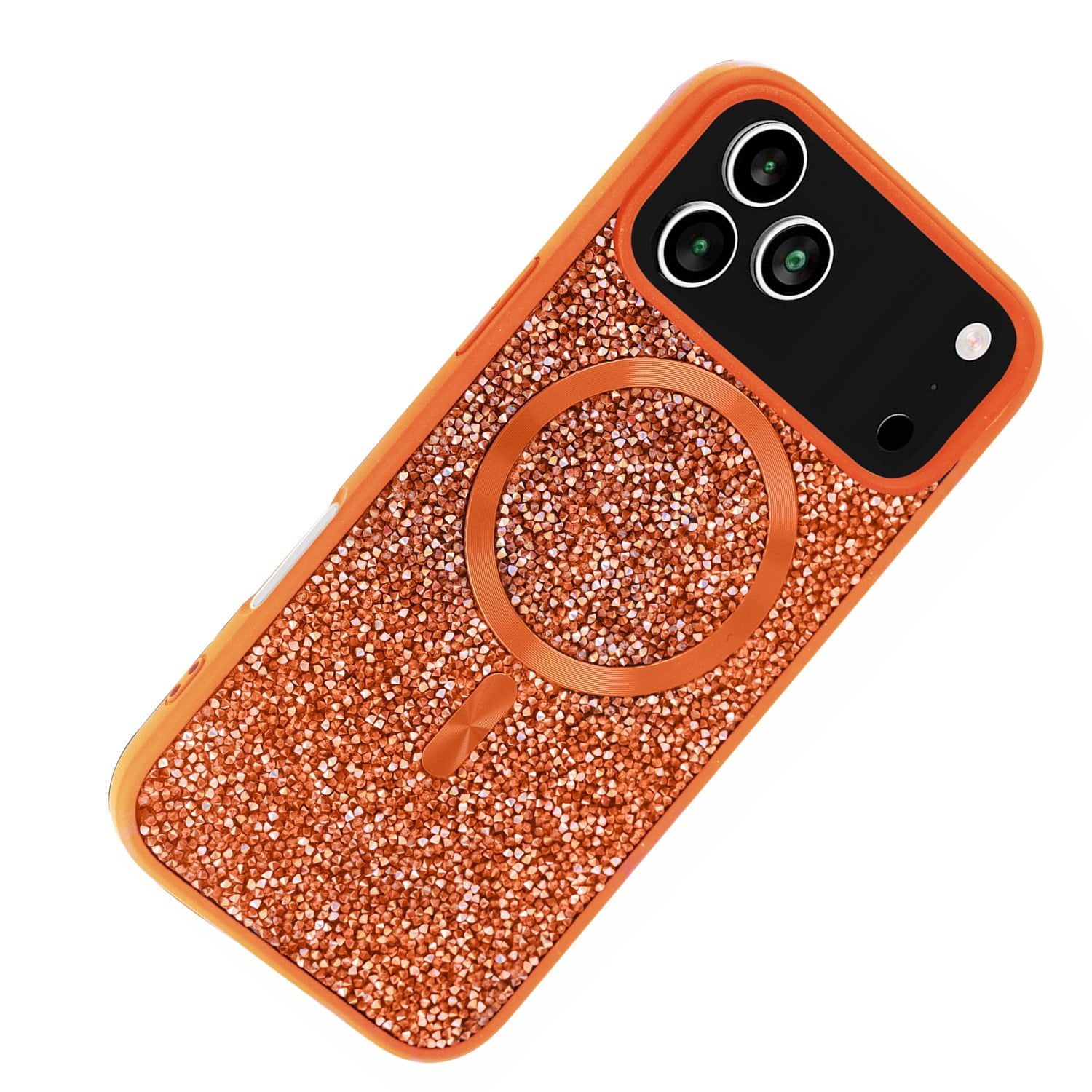 Thin Wireless Charging Bling Diamond Crystal Case for iPhone 17 Pro Max