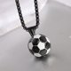 thumbnail image 1 of Collar de fútbol de acero inoxidable 304 de titanio con personalidad europea y americana para hombre creativo, 1 of 6