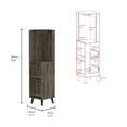 thumbnail image 5 of Brown Particle Board Bar Cabinet for Dining / Room Storage and Style, 5 of 5