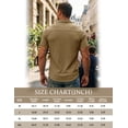 thumbnail image 6 of Men's Short Sleeve Button Down Shirt, Vertical Textured Stripe Casual Summer Beach Shirt, Lightweight Breathable Fashion Top with Front Pocket Khaki M, 6 of 7