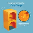 thumbnail image 6 of ECR4Kids Tri-Me Table and Cube Chair Play Set, Multipurpose Furniture, Orange, 3-Piece, 6 of 9