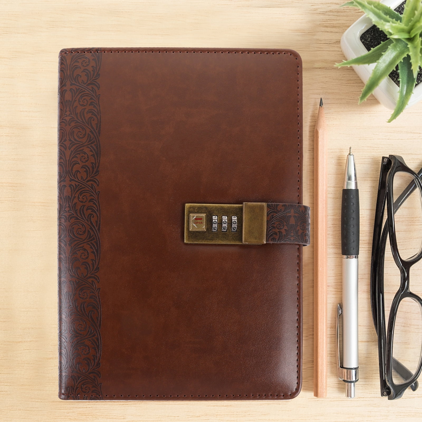 unbranded Notepad Vintage Diary Notebook with Lock
