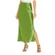 thumbnail image 1 of Falda corta de corte A y cintura alta para mujer - Elegante vestido de satén liso con cintura elástica para fiestas o para el día a día - Tallas S-XL, mezcla de poliéster, 1 of 5