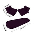 thumbnail image 5 of HOARBOEG 5 Sets Car Front Seat Cushion Soft Warm Faux Rabbit Winter Auto Seat Cover Plush Vehicle Seat Protector Pad With Non-Slip Backing Car Accessories, 5 of 5