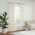thumbnail image 5 of Eclipse Livia Sheer Rod Grommet 54 x 84 Curtain Panel in Ivory, 5 of 8