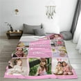 thumbnail image 4 of Custom Blanket with Photos Text, Personalized Photo Blankets and Throws, Personalized Gifts with Pictures for Boyfriend Sister,Customized Gifts for Couples Friends on Birthday Valentines Day, 4 of 6