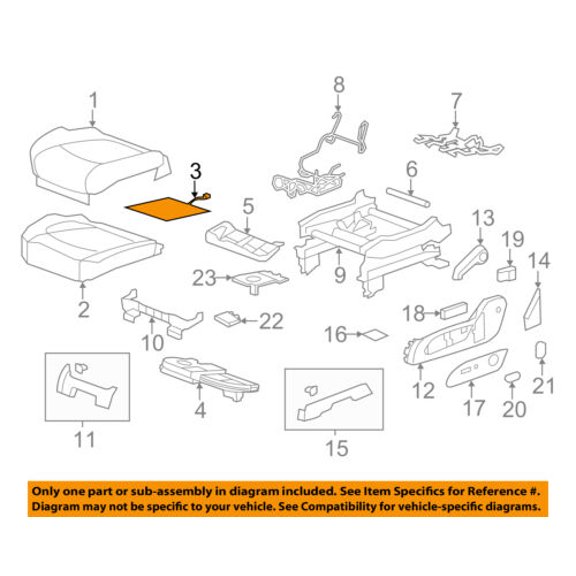 GM OEM Seat-Heater Element 25941796