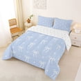 thumbnail image 2 of Erosebridal Princess Bow Stars Queen Comforter Set for Girls, Kawaii Cartoon Bedding Comforter Set for Women, Reversible, 3 Pieces, 2 of 6