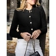 thumbnail image 5 of Womens 2023 Cardigan Sweaters Fall Open Front Button Down Long Sleeve Pockets Casual Chunky Knit Shirt Outerwear, 5 of 7