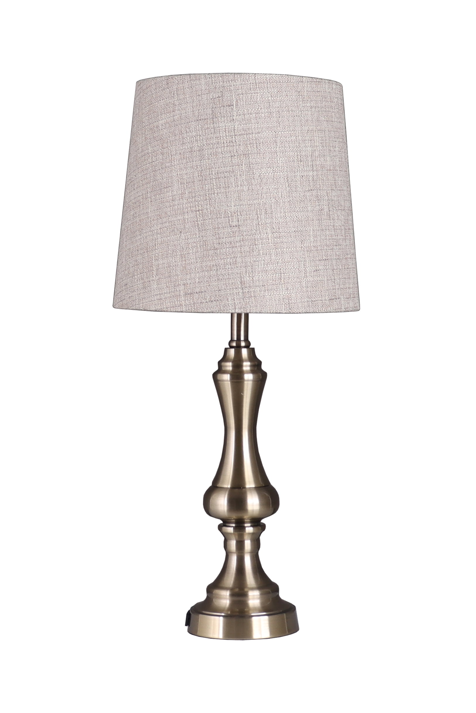 Simplee Adesso Beige Fabric Uno Lamp Shade, 11"H x 12"D, Transitional, Adult Office Or Dorm Room Use