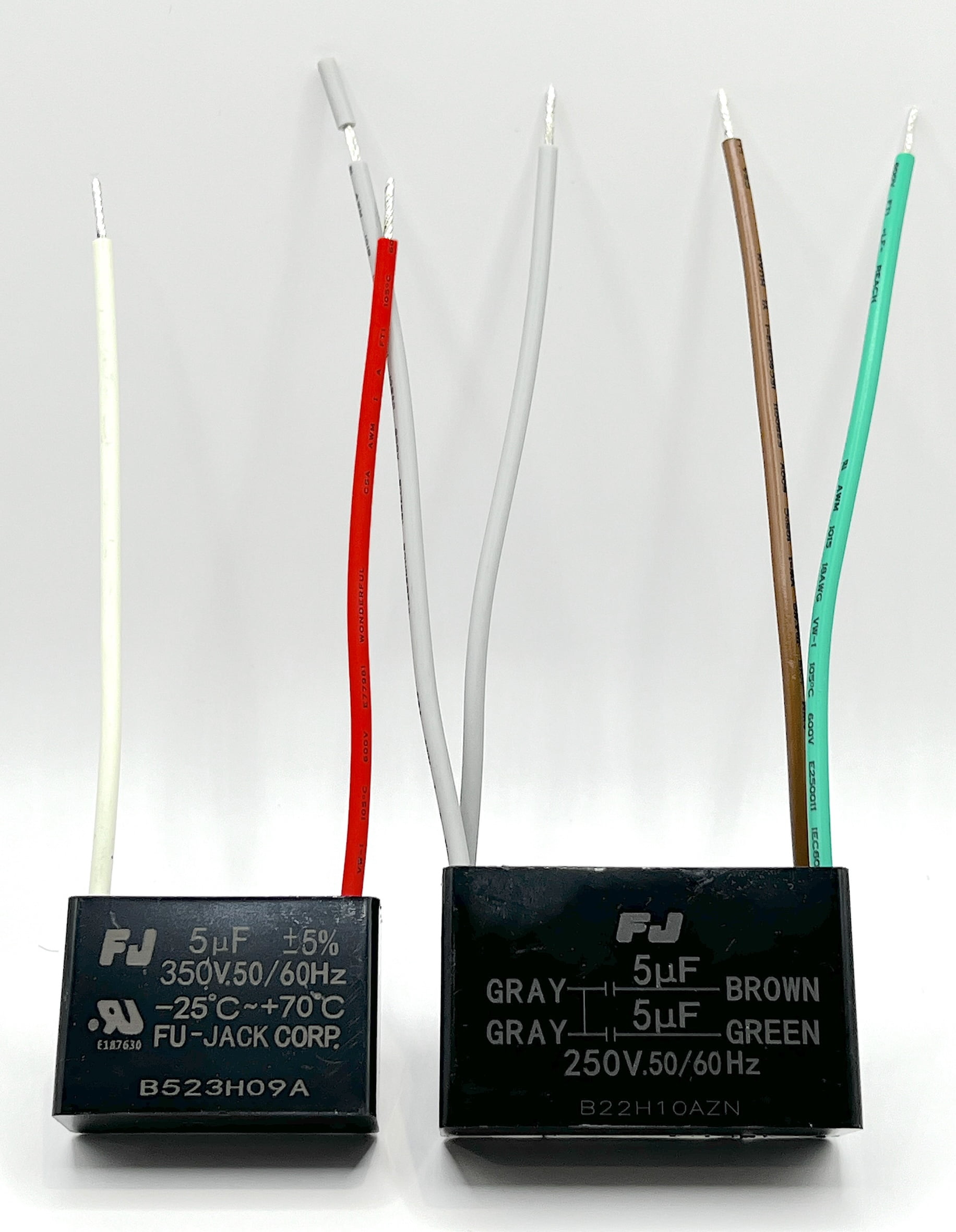 Genteq C3405R 97F9849 Capacitor Motor Run, 40/5Uf, 6%, Case